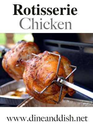 Rotisserie Chicken at home with this easy recipe from dineanddish.net