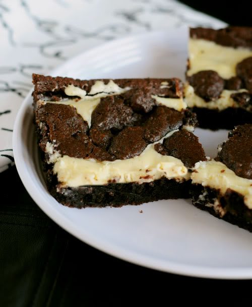 Chocolate Cheesecake Brownies from dineanddish.net