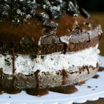 Chocolate Covered Oreo Cookie Cake Dessert - Dine and Dish