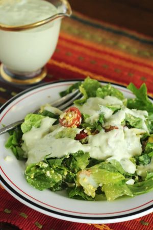 Avocado Ranch Salad Dressing Recipe on dineanddish.net