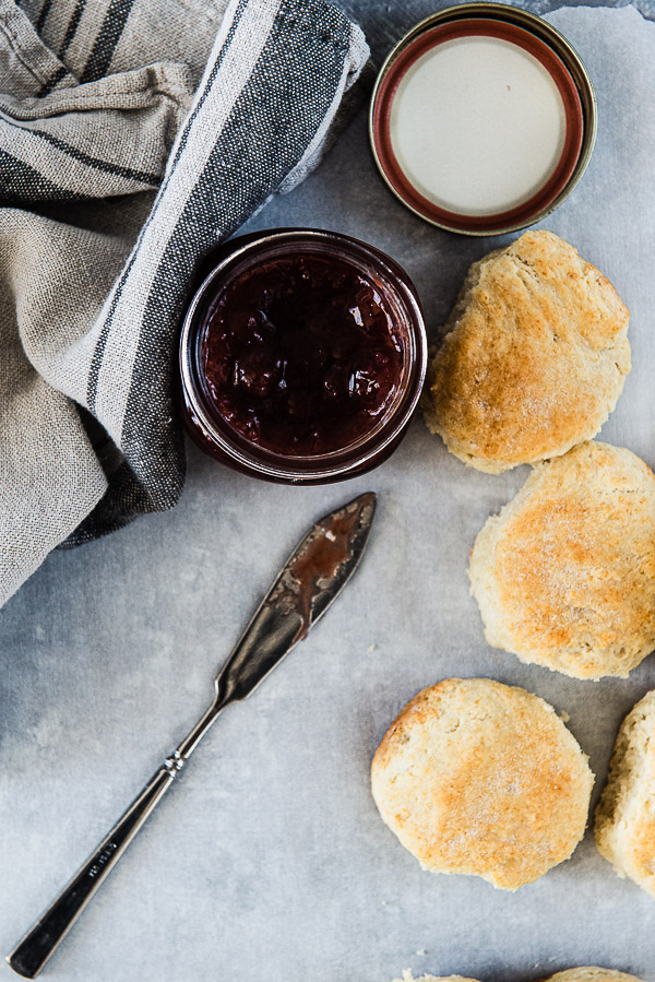 Southern Buttermilk Biscuits with Strawberry Jam