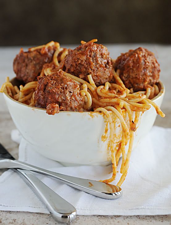 Mom’s Spaghetti and Meatballs - Dine and Dish
