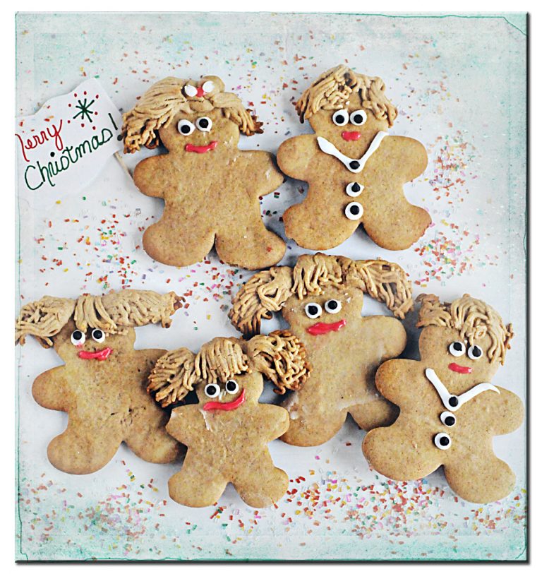 Gingerbread Family Laying Down