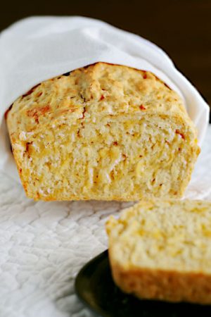 Cheddar Cheese Beer Bread from dineanddish.net