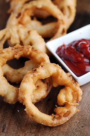 beer battered onion rings