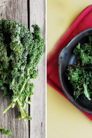 Kale Chips and Raw Kale