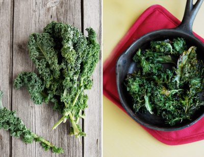 Kale Chips and Raw Kale