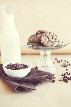 triple chocolate cookies
