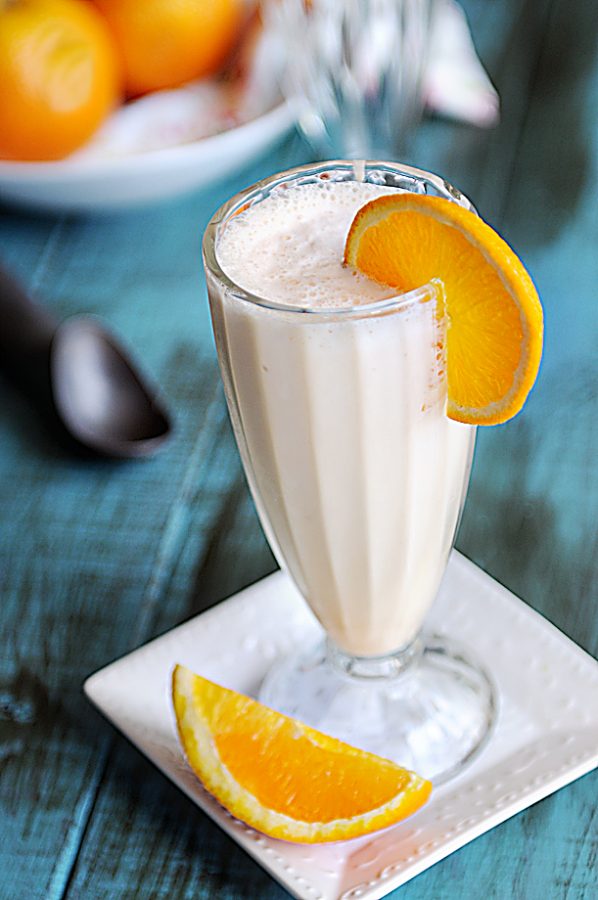 Creamy Orange Milkshake from Dine and Dish