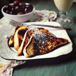plate of eggnog french toast