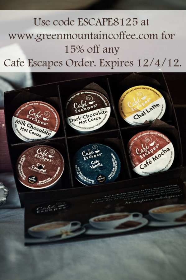 Cafe Escapes 15% off Discount Code K-Cups