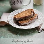 Pumpkin Eggnog Bread Recipe with Creamy Eggnog Glaze