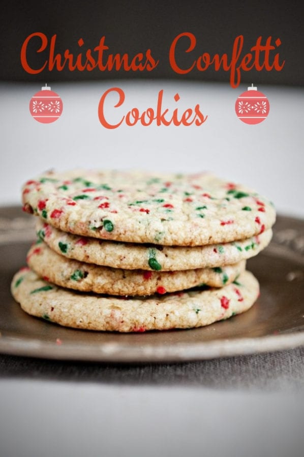 Confetti Christmas Cookies are perfect for your holiday cookie exchange!