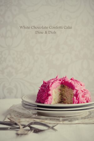 White Chocolate Confetti Cake Recipe