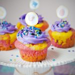 Tie Dyed Funfetti Cupcakes