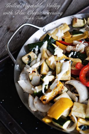 Grilled Vegetable Medley with Blue Cheese Dressing