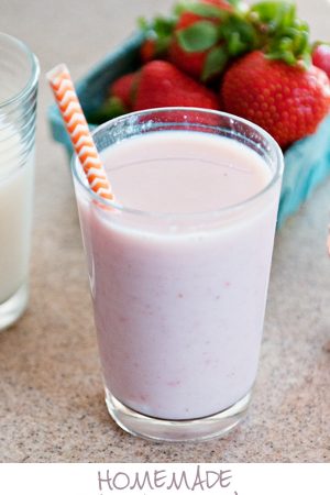 Homemade Strawberry Milk