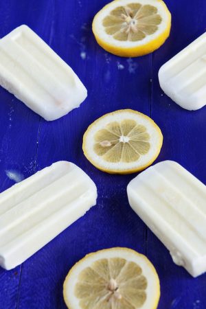 Creamy Lemonade Popsicles from www.dineanddish.net