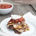 Black Bean Corn and Cheese Quesadillas from www.dineanddish.net