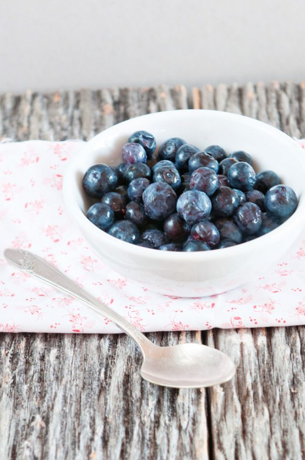 Bowl of blueberries