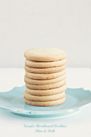 3 Ingredient Simple Shortbread Cookies
