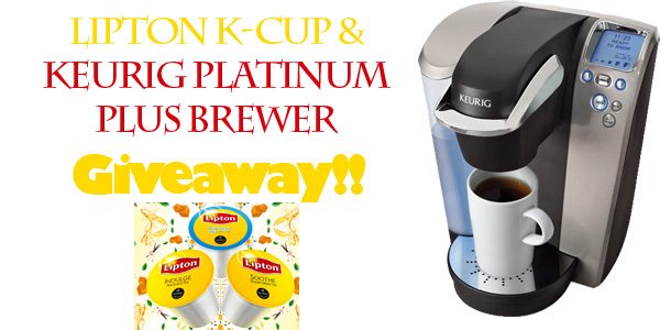 Lipton K-Cup and Keurig Platinum Brewer Giveaway www.dineanddish.net