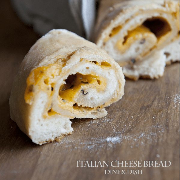 Italian Cheese Bread Recipe from dineanddish.net