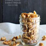 Whiskey Honey Toasted Walnuts from www.dineanddish.net