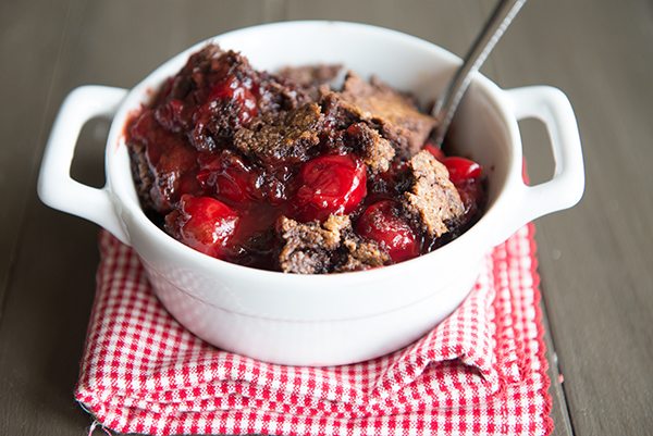 Cherry Chocolate Dump Cake www.dineanddish.net