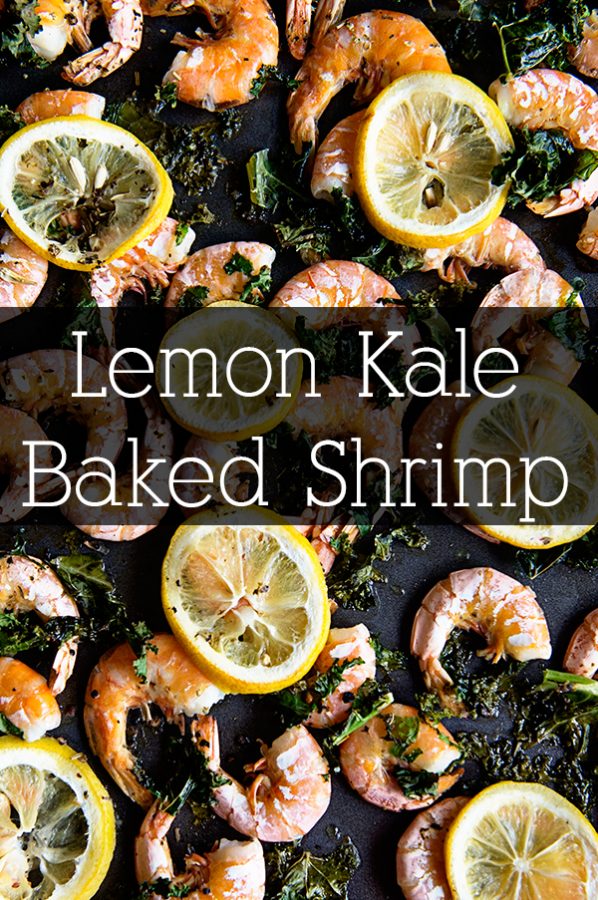 A simple and flavorful Lemon Kale Baked Shrimp from www.dineanddish.net #ApothicWhite