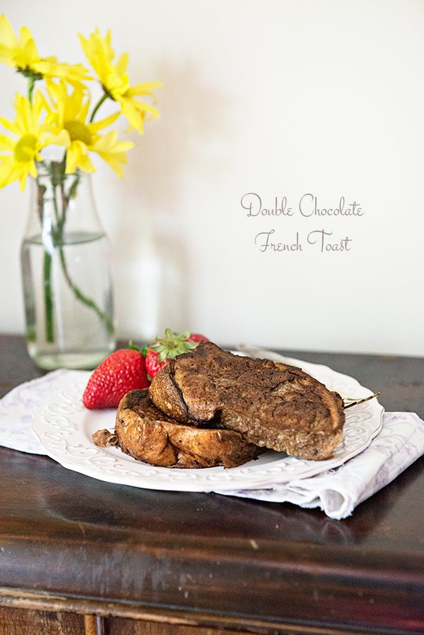 Double Chocolate French Toast from dineanddish.net