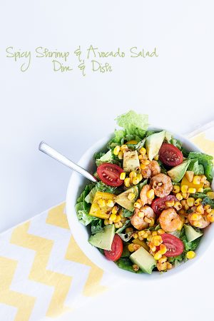 Spicy Siracha Shrimp and Fresh California Avocado Salad - because sometimes you want just a little spice in your life!
