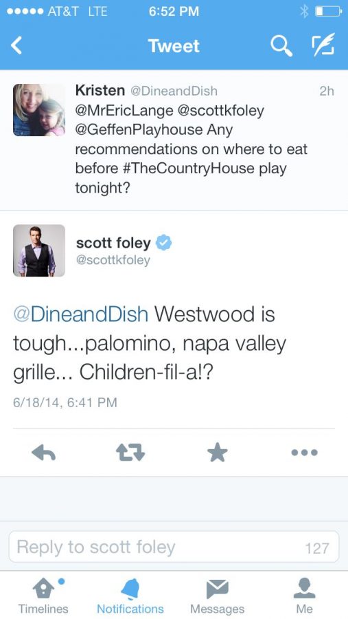 Tweet with Scott Foley