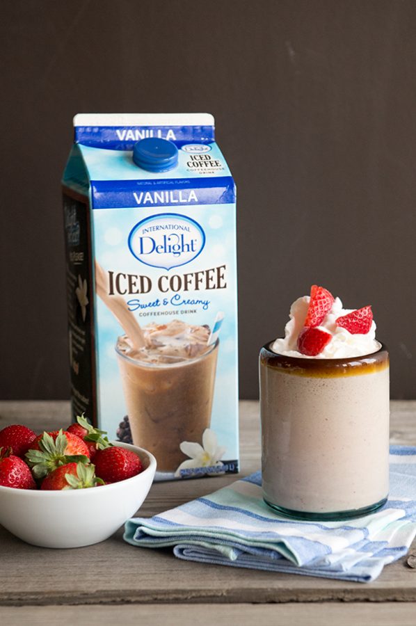 A Cool Pick Me Up {Recipe Strawberry Cafe' Shake} Dine and Dish