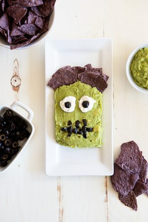 Frankenguac Halloween Party Recipe from dineanddish.net