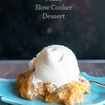 Peach Slow Cooker Dessert Recipe from dineanddish.net