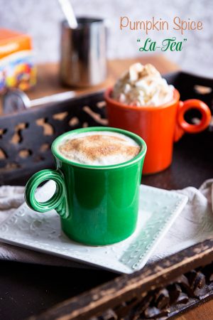 Pumpkin Spice Tea Latte Recipe from dineanddish.net