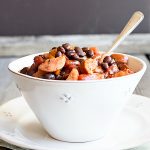 Simple Smoked Sausage Chili Recipe made with Bush's new Chili Beans