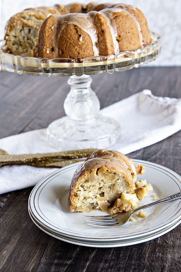 Caramel Apple Cake with Caramel Frosting