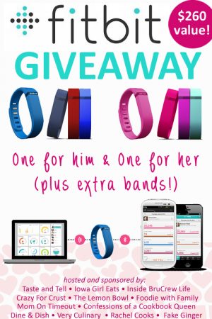 Enter to win a HUGE FitBit Giveaway on dineanddish.net