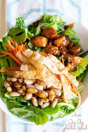 Houlihan's Copycat Asian Chop Chop Chicken Salad Recipe on dineanddish.net