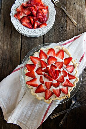 Strawberry Yummy Pie Recipe from dineanddish.net