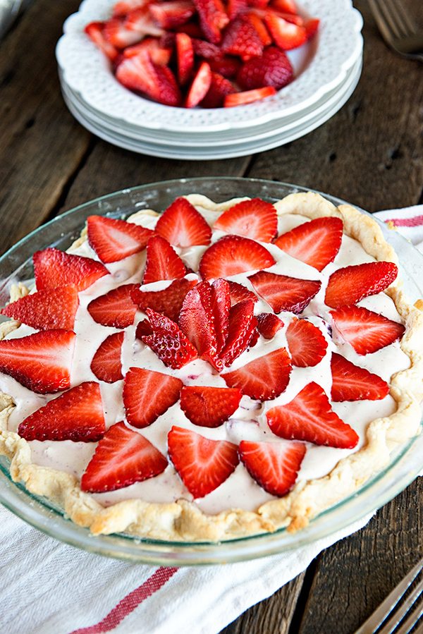 Strawberry Pie for Pi Day from dineanddish.net
