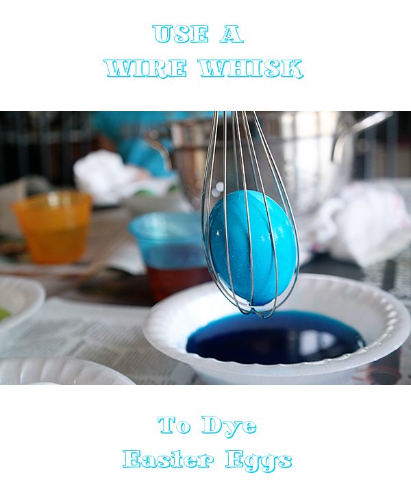 Use A Wire Whisk to Dye Easter Eggs