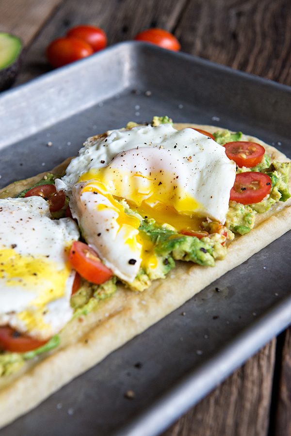 Egg and Avocado Breakfast Flatbread Recipe