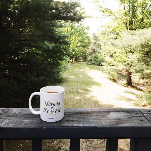 Sharing by the shore Coffee Mug