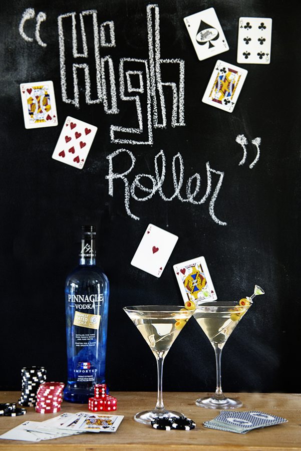 The High Roller Martini Recipe to celebrate National Vodka Day on dineanddish.net