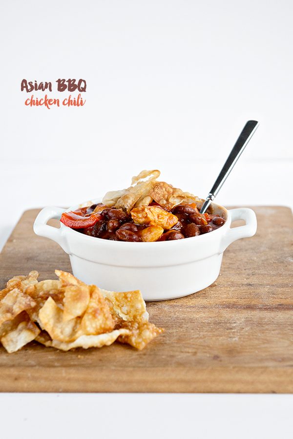 Asian BBQ Chicken Chili Recipe from dineanddish.net