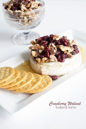 Cranberry Walnut Baked Brie Recipe on dineanddish.net