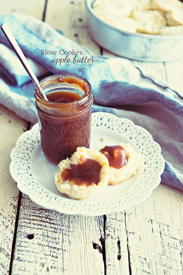 A Slow Cooker Apple Butter Recipe from dineanddish.net